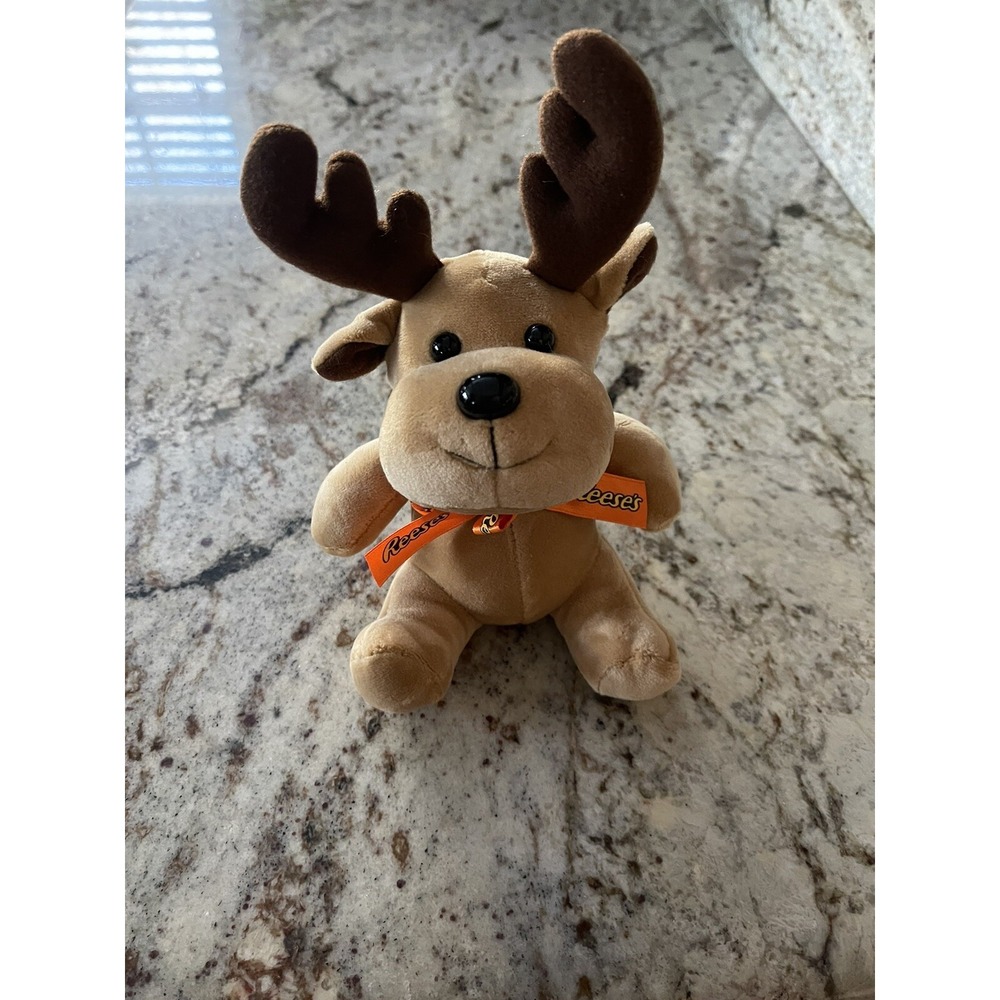 Reeses Reindeer Moose Plush 8" Stuffed Animal Toy Galerie Brand Hershey New